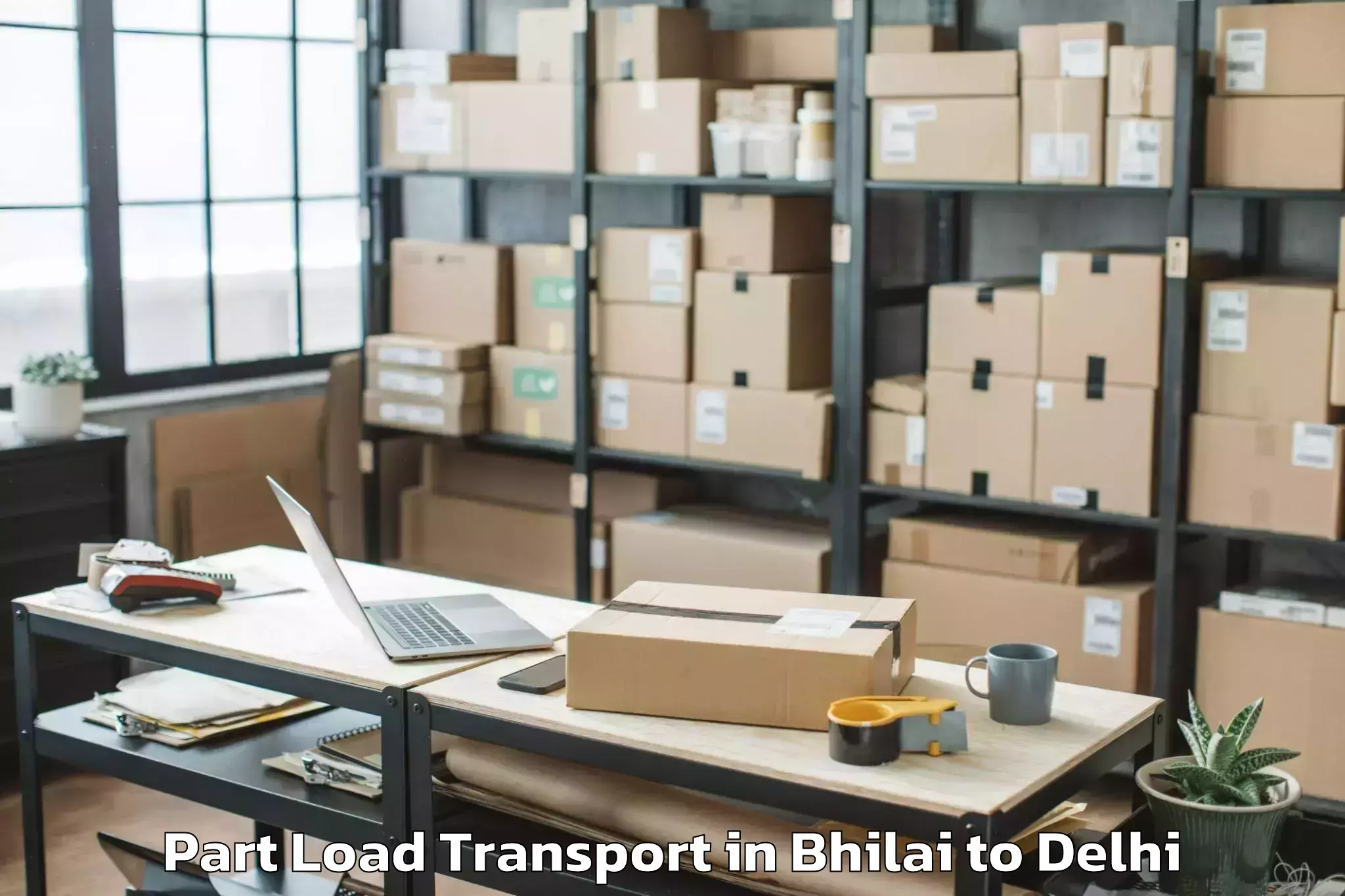 Easy Bhilai to University Of Delhi New Delhi Part Load Transport Booking